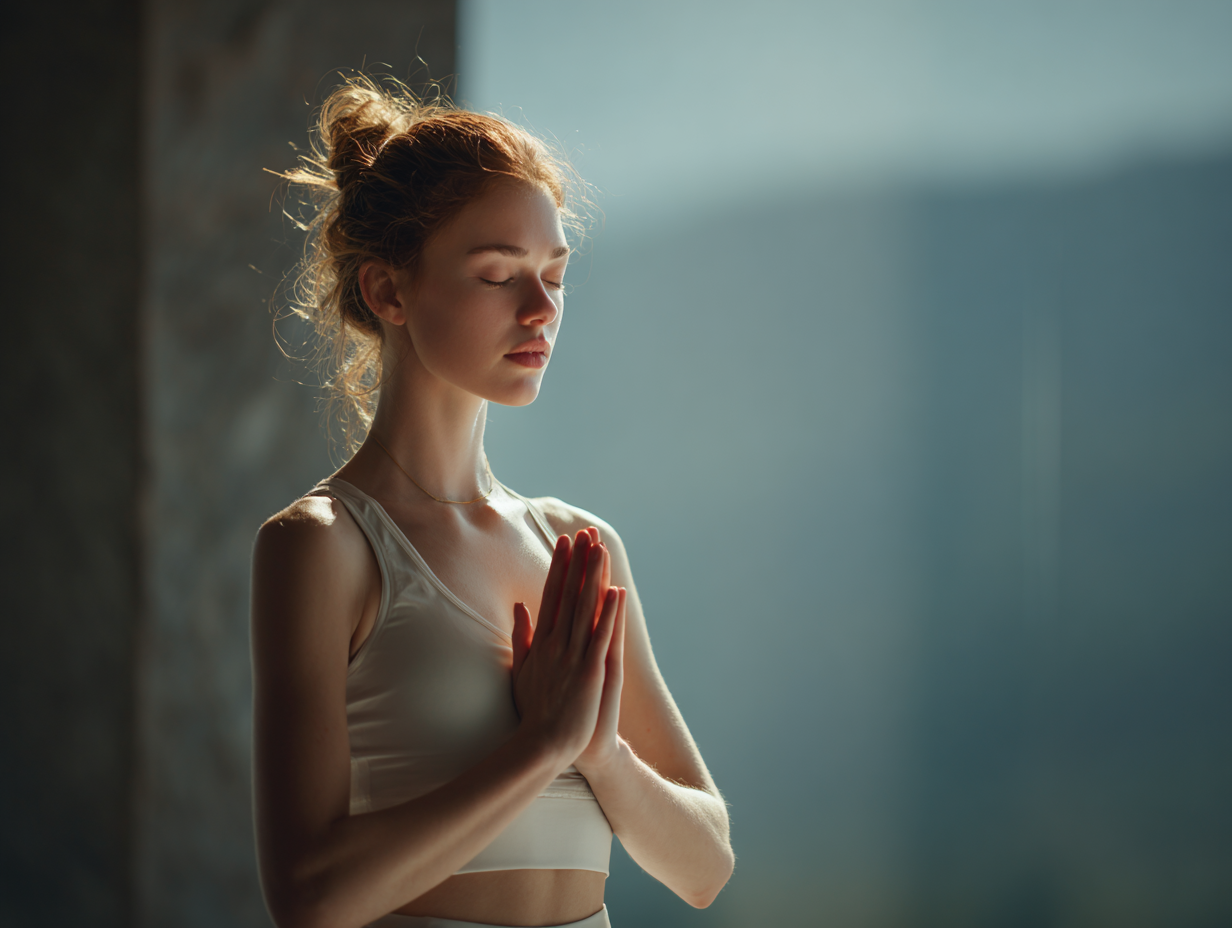 Jóga gyakorlás természetben